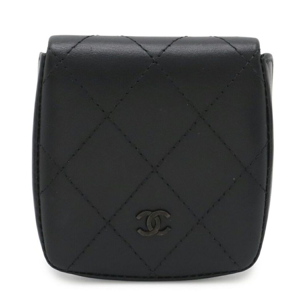 Chanel Leather Coco Mark Coin Case
